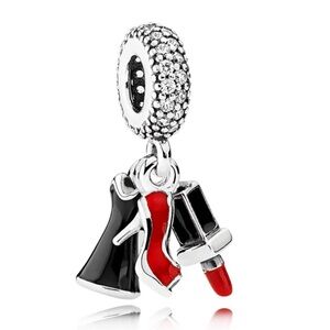 Pandora Moments Glam Trio Dangle Charm – Sterling Silver | Retired